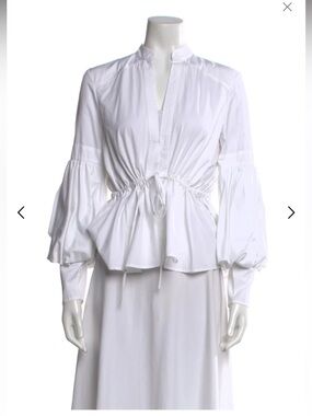 Rosie Assoulin Puff Sleeve Top size 2